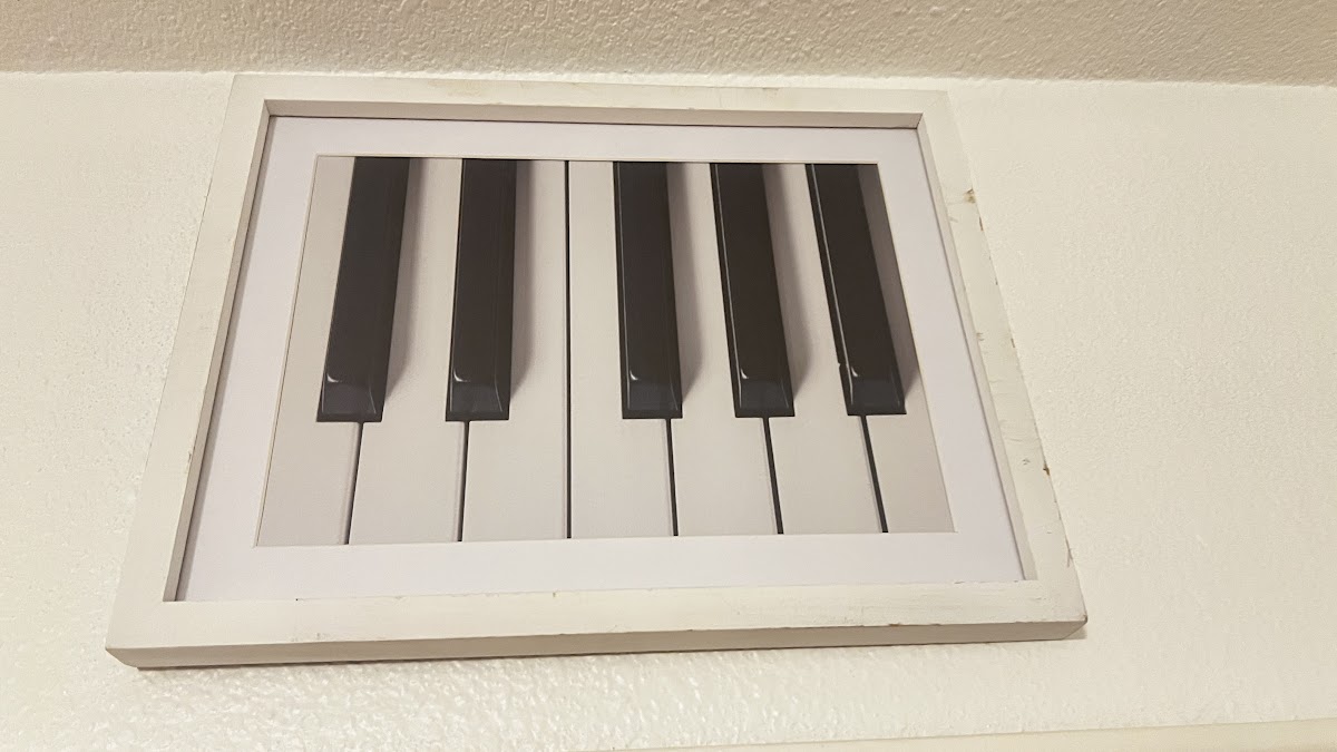 Framed Piano Keys Art Print