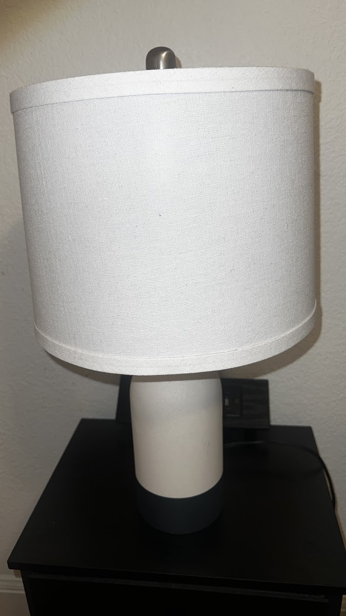 White and Grey Ceramic Table Lamp