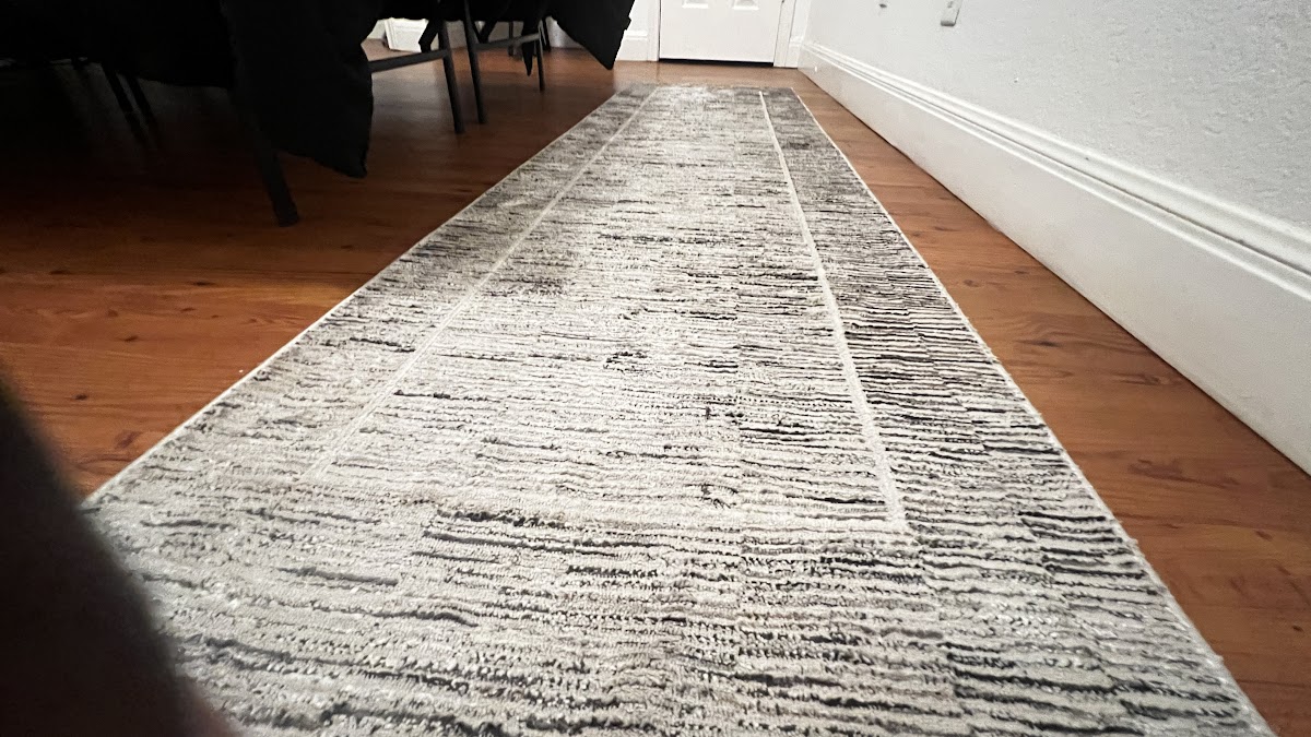 Black and White Runner Rug