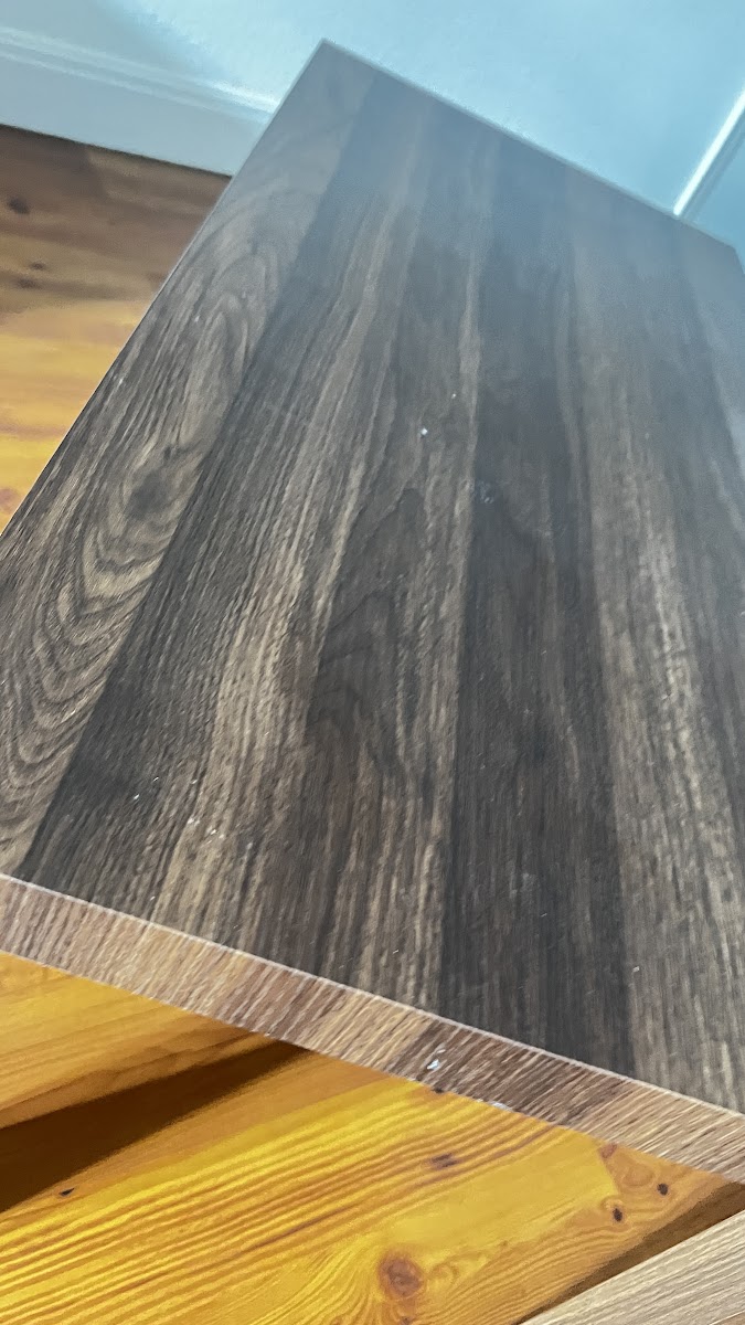 Dark Wood Rectangular Coffee Table
