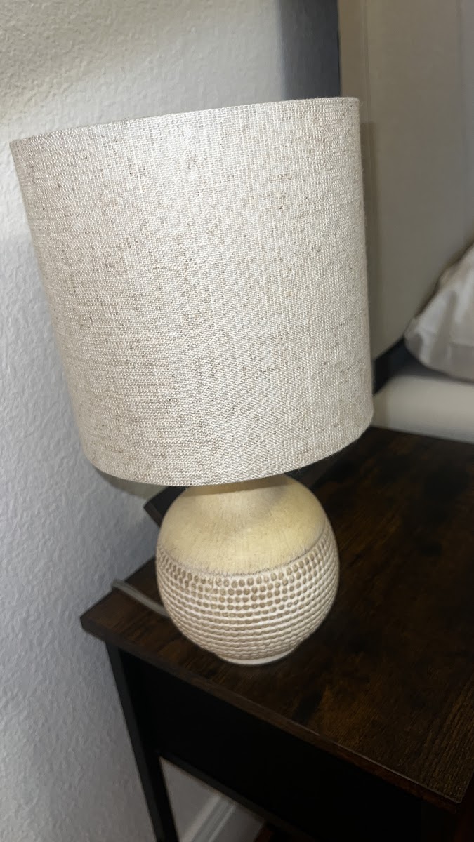 Textured Baseball Cap Table Lamp