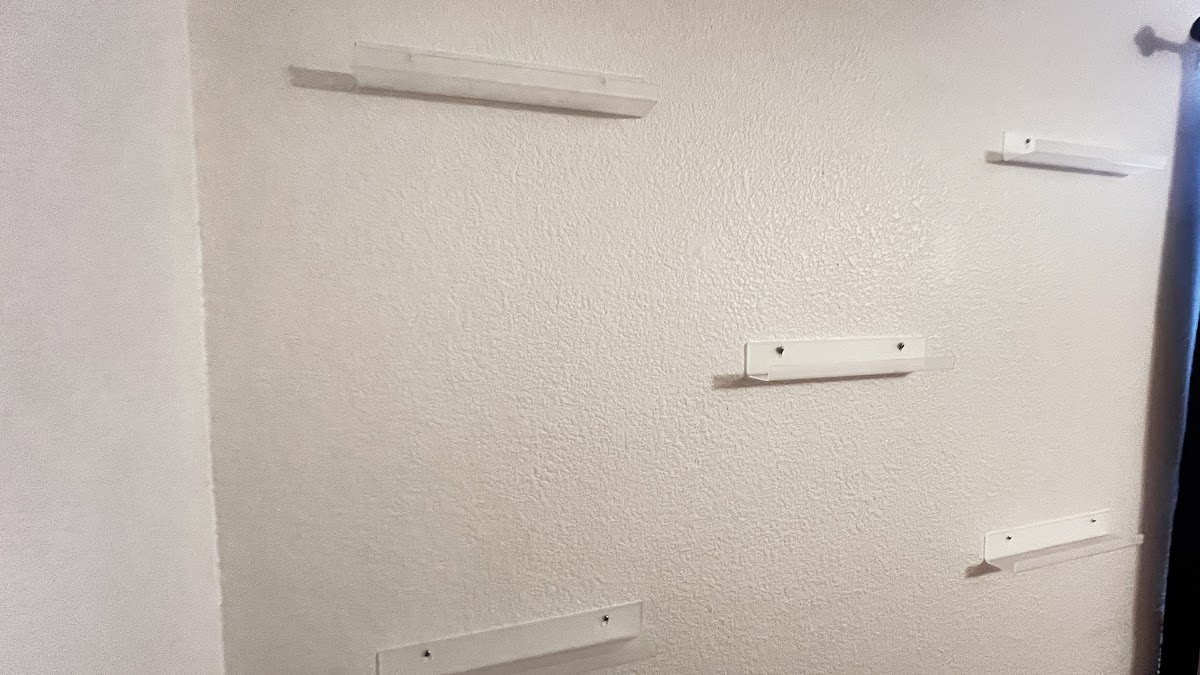 White Wall-Mounted Shelves