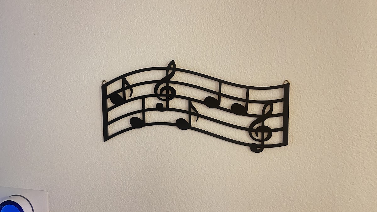 Musical Notes Metal Wall Art