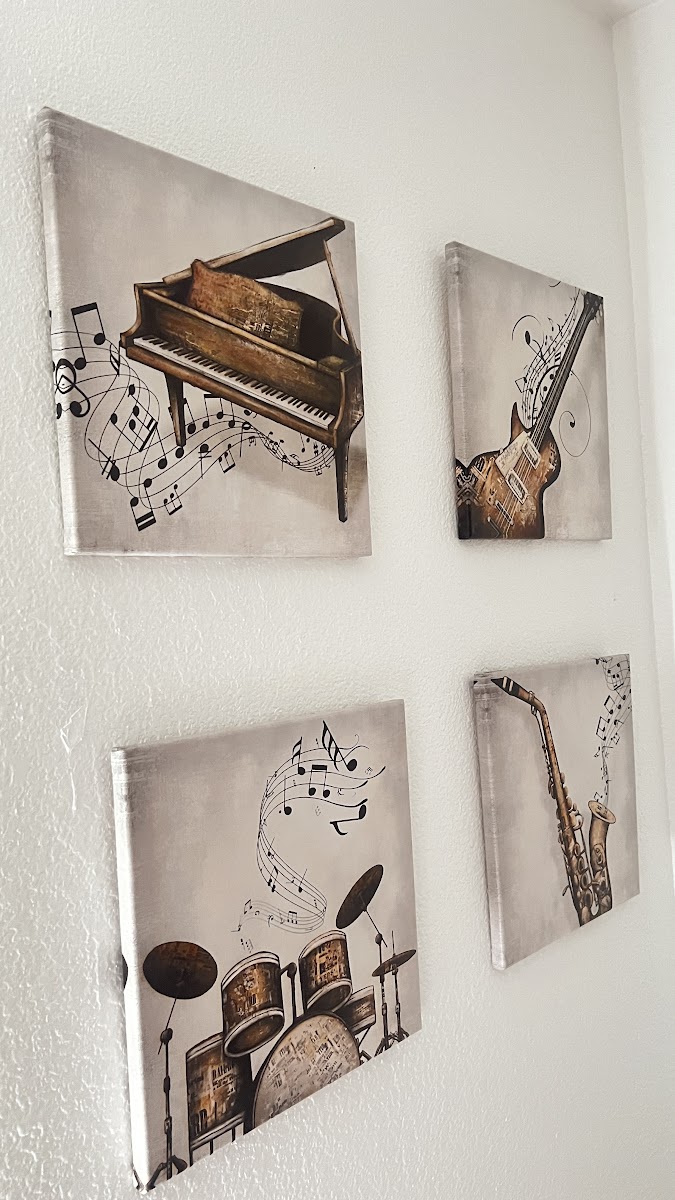 Musical Instrument Canvas Set