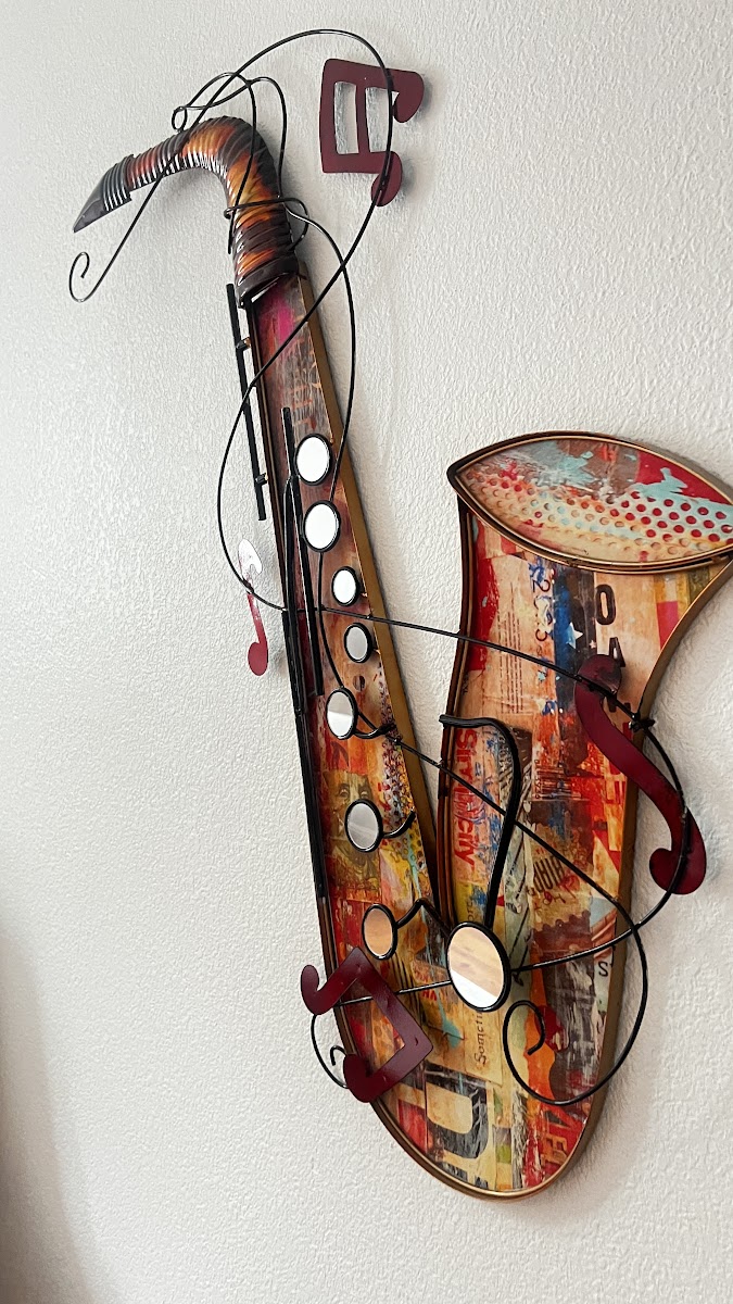 Large Decorative Saxophone Wall Art